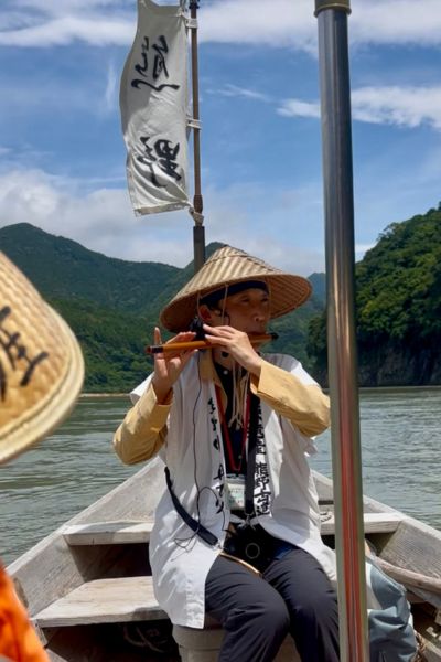 Traditional boat ride on the Kumano River